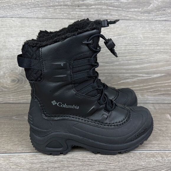 Columbia Bugaboot Celsius Warm 400g Waterproof Little Boy Sz 2 Black Winter Boot - Picture 1 of 12